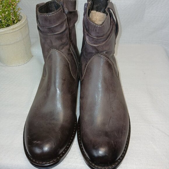 MICHAEL BY MICHAEL SHANNON ANKLE BOOTS, SHERPA LINED, NWOT, SIZE 9 - Picture 5 of 7